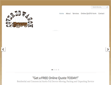 Tablet Screenshot of coveredwagonmoving.com
